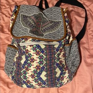 Aztec like print Backpack